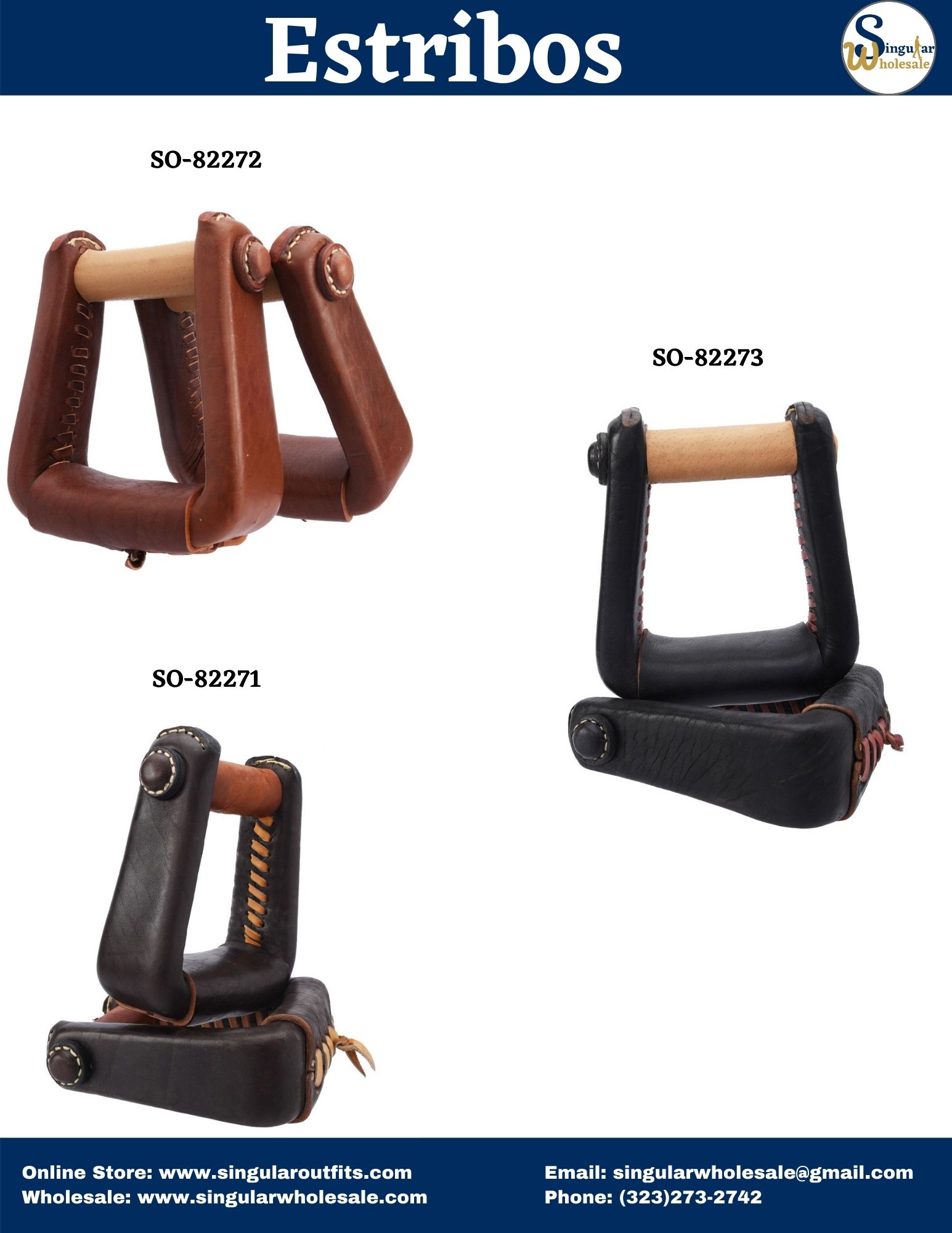Accesorios para caballos y Charros Catalogo Singular Wholesale