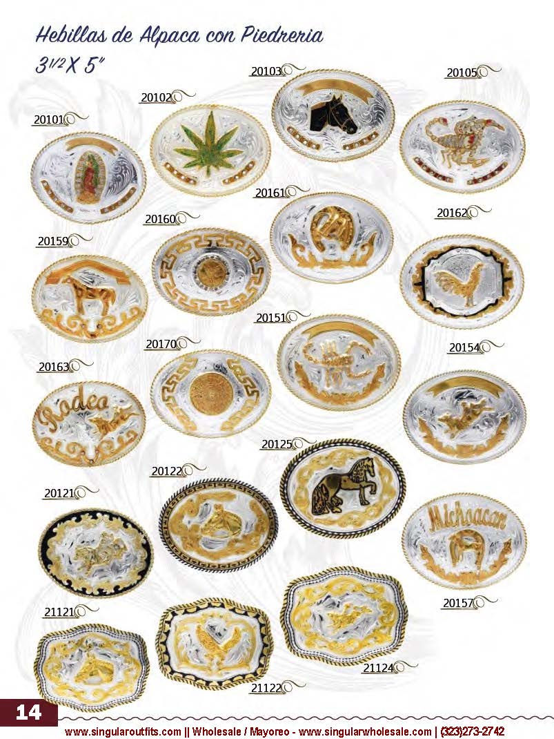 Hebillas charras y vaqueras Singular Wholesale Belt Buckles