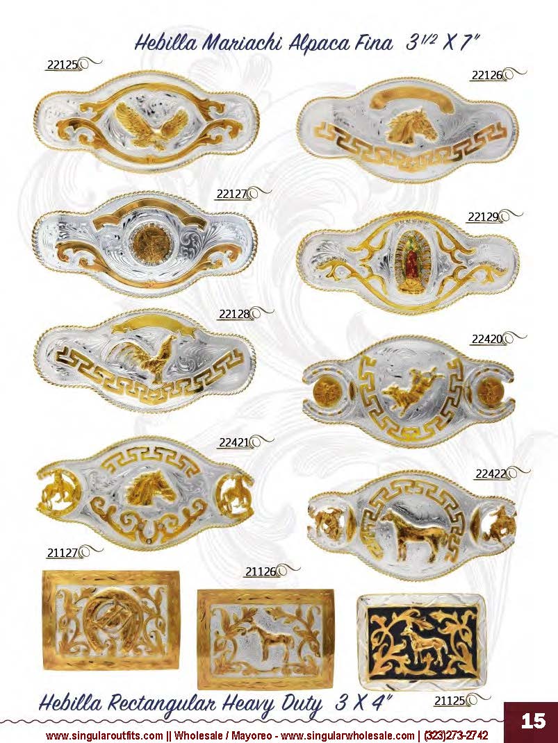 Hebillas charras y vaqueras Singular Wholesale Belt Buckles