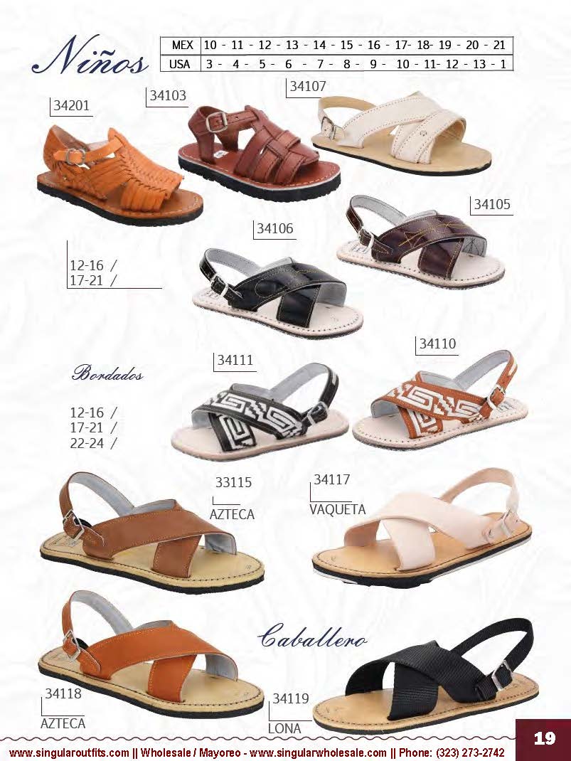 Huaraches Mexicanos Singular Wholesale Huaraches Sandals