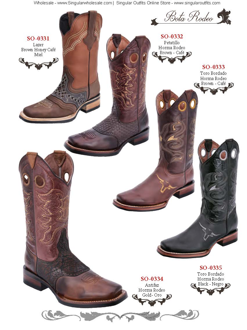 Rodeo and Work Boots Catalog Singular Wholesale