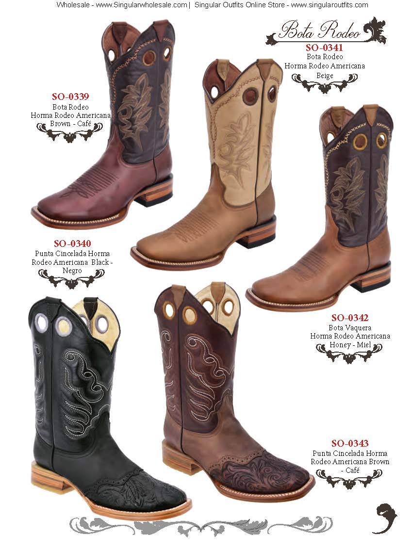 Rodeo and Work Boots Catalog Singular Wholesale