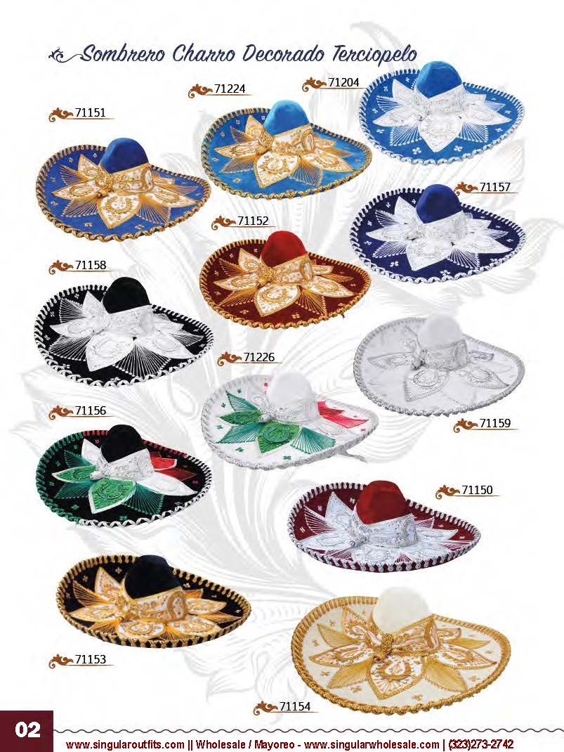 Singular Outfits Accesorios para Charros y Caballos Monturas Espuelas Sombreros Moños Hebillas Catalogo_Page_02