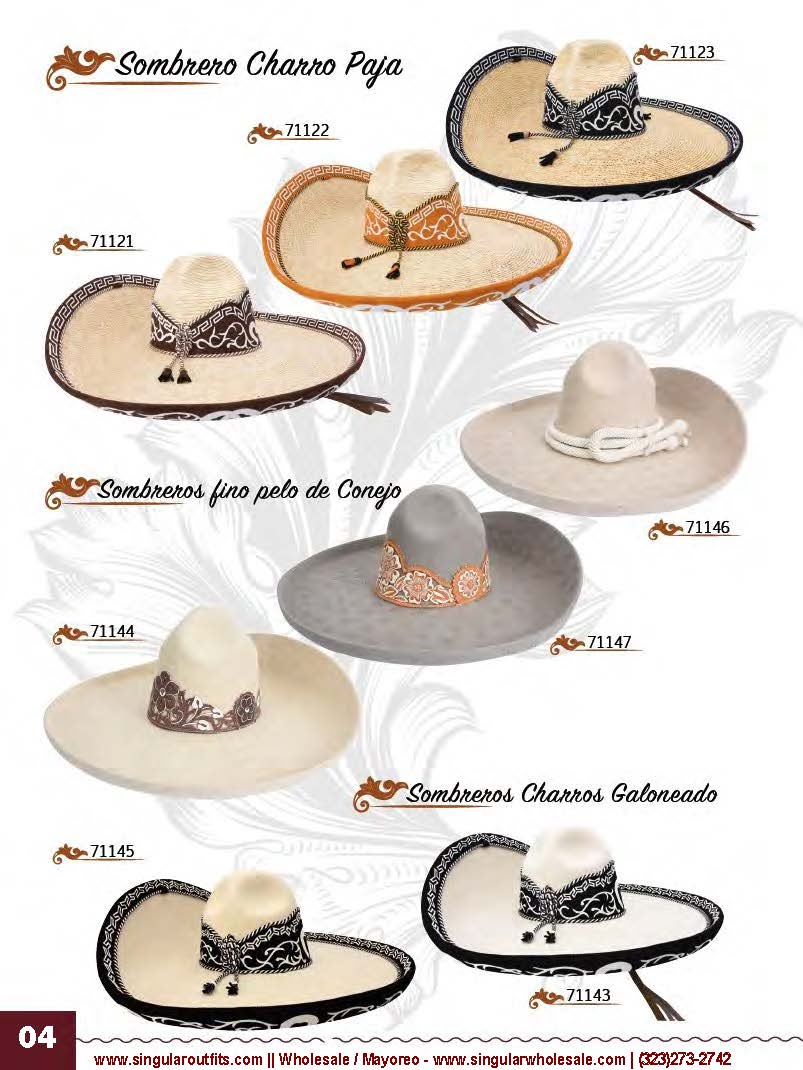 Singular Outfits Accesorios para Charros y Caballos Monturas Espuelas Sombreros Moños Hebillas Catalogo_Page_04