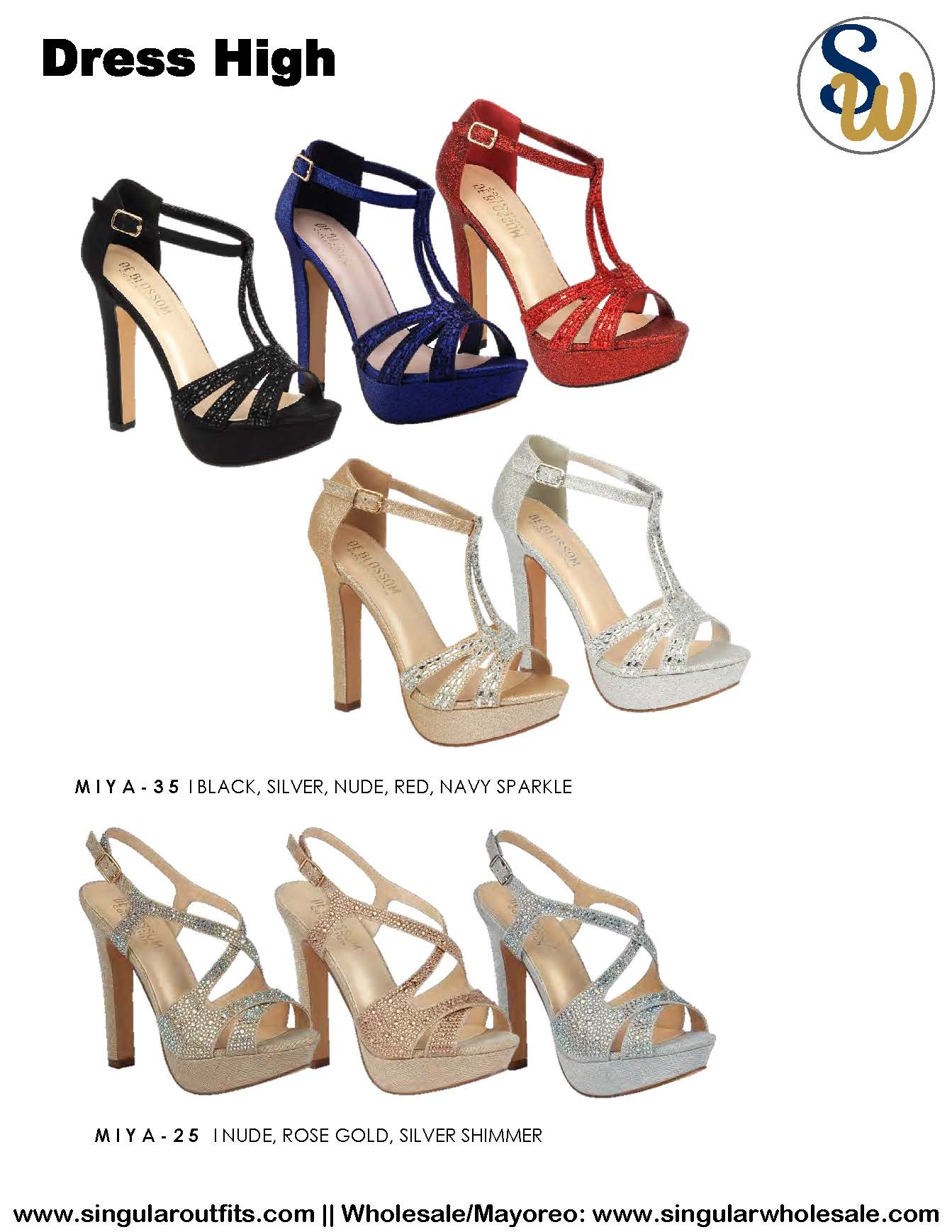 Wholesale high-Heels Women Party Shoes Catalog Singular Outfits