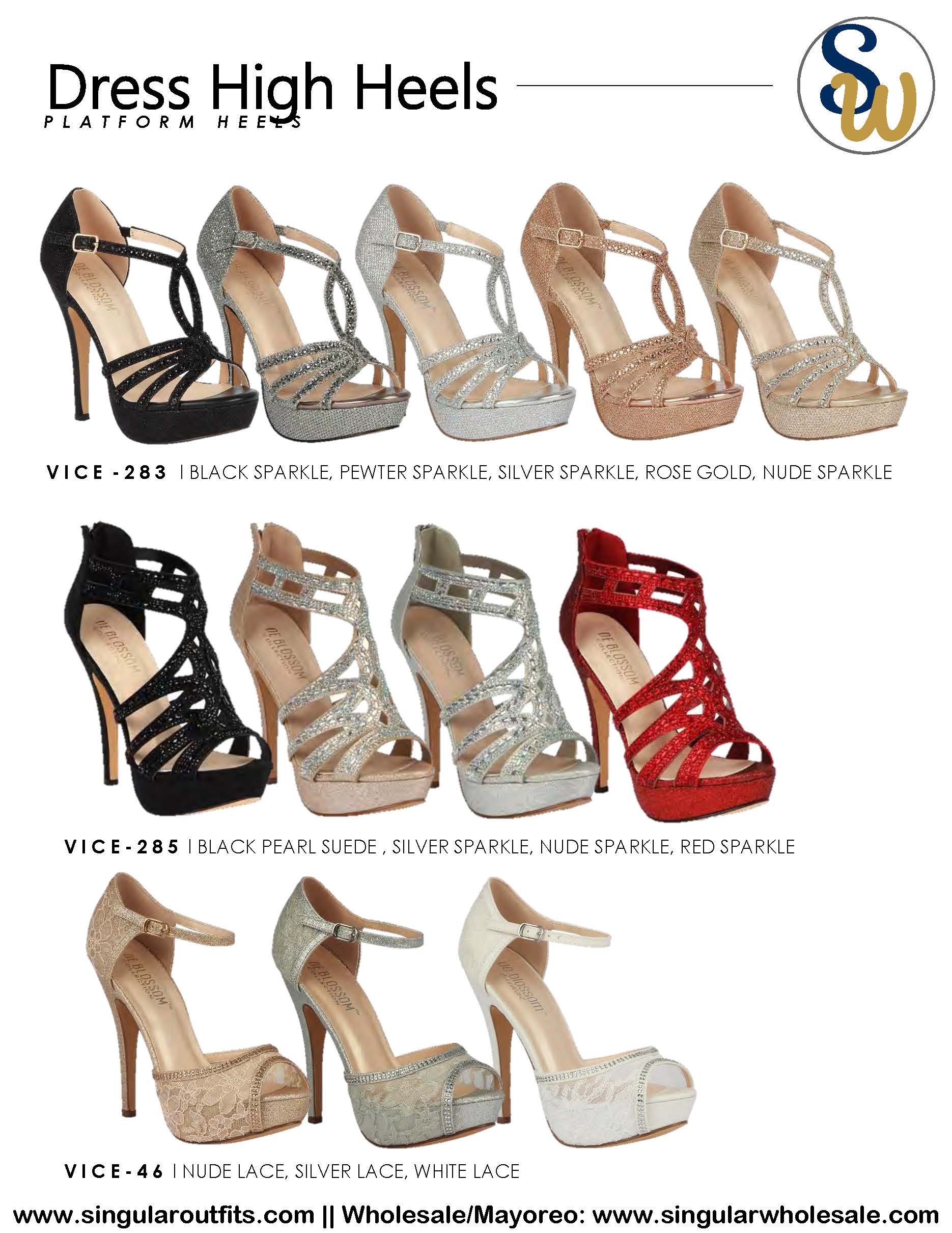 Wholesale high-Heels Women Party Shoes Catalog Singular Outfits