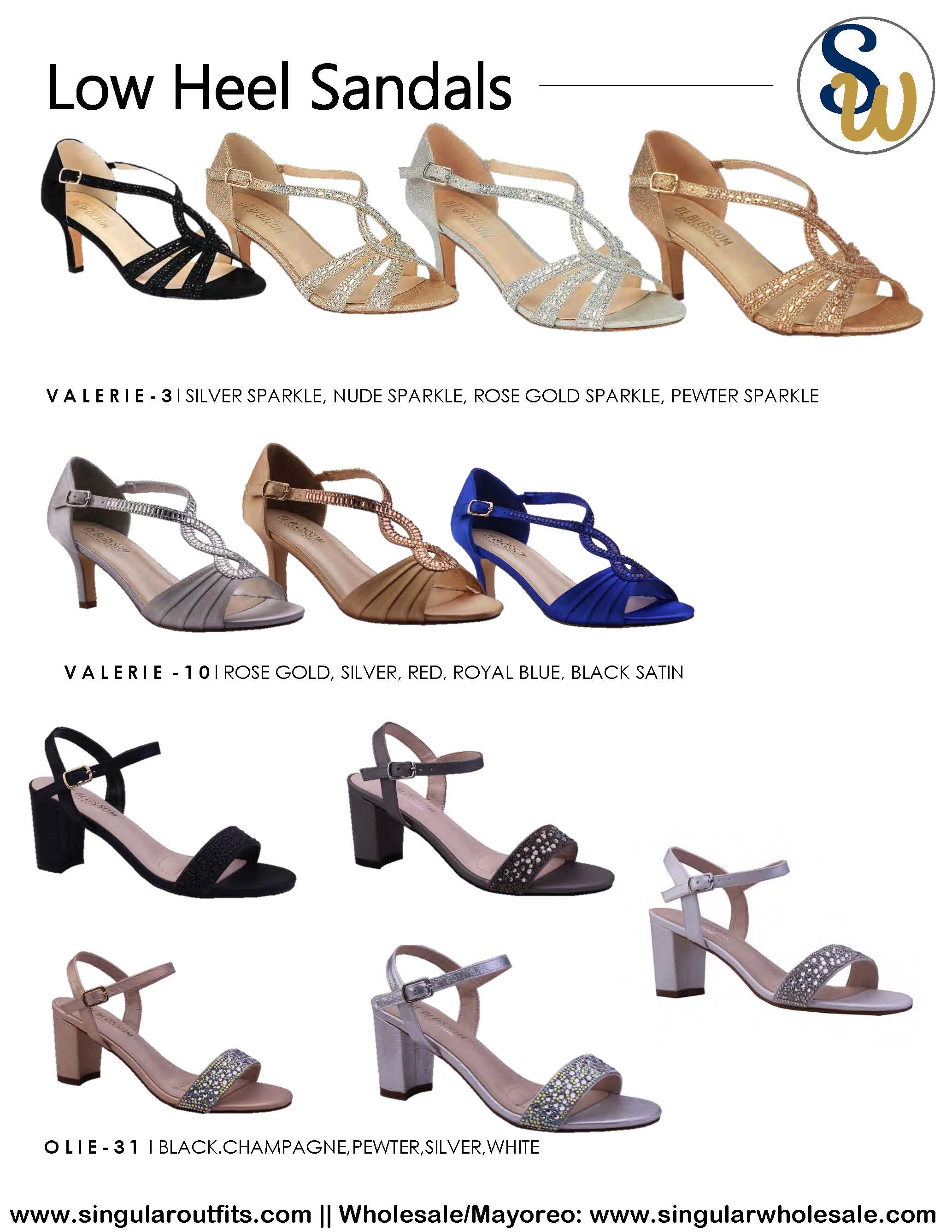 Wholesale Low-Heels Women Party Shoes Catalog Singular Wholesale