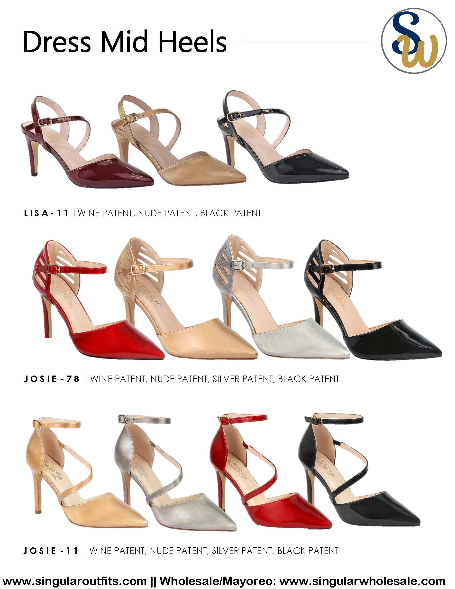 Wholesale Mid-Heels Women Party Shoes Catalog Singular Wholesale