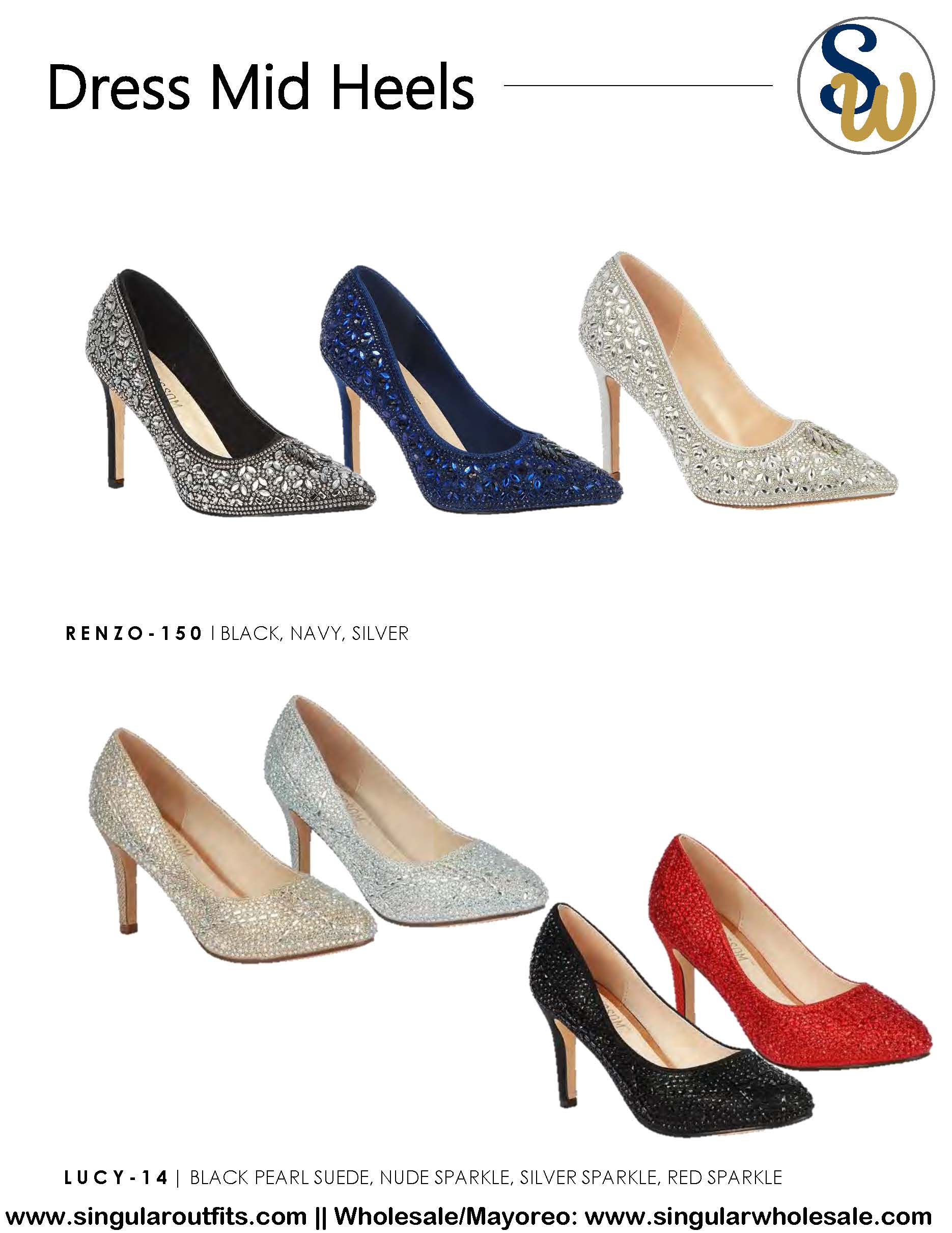 Wholesale Mid-Heels Women Party Shoes Catalog Singular Wholesale