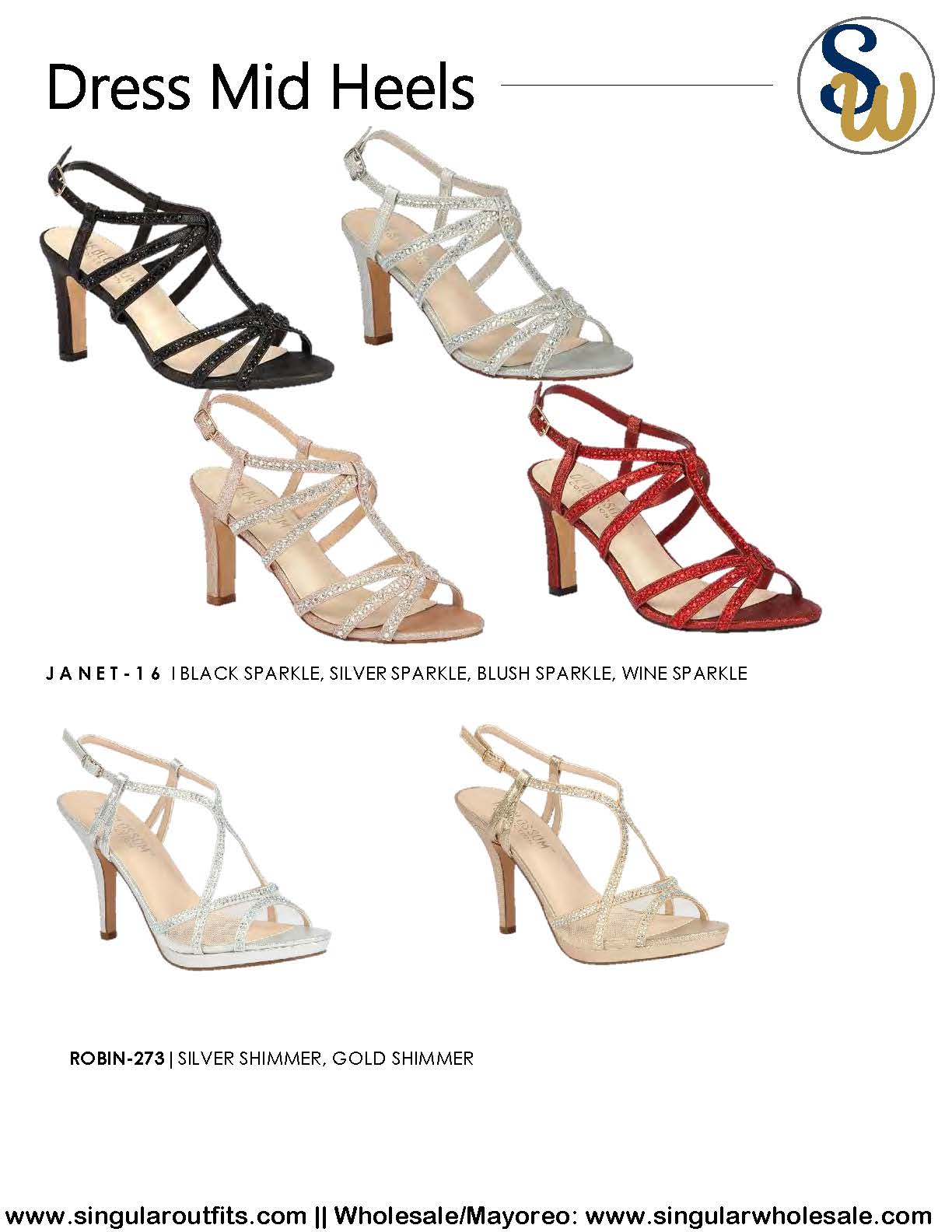 Wholesale Mid-Heels Women Party Shoes Catalog Singular Wholesale