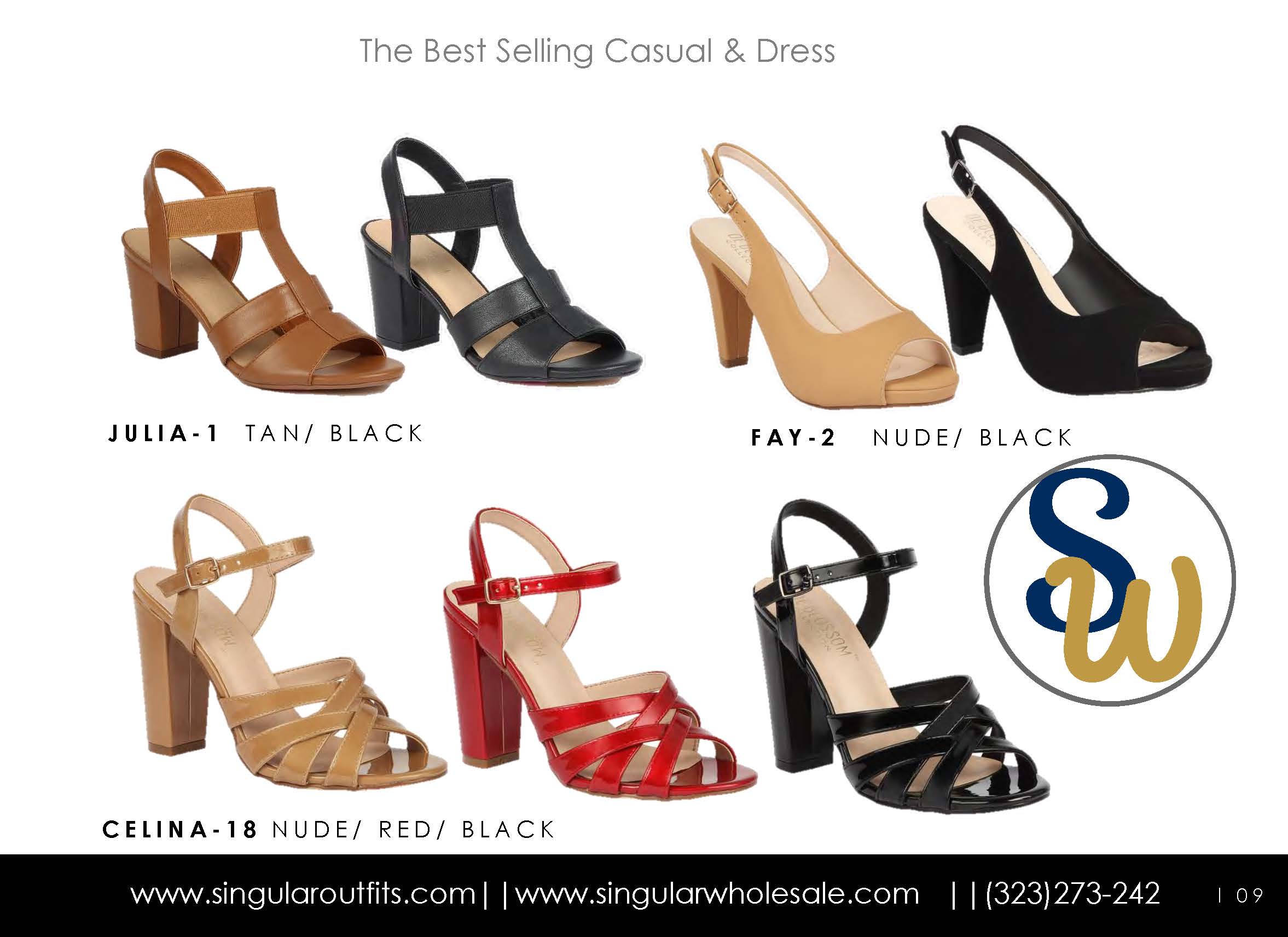 Women's Casual and formal Shoes Catalog Singular Outfits