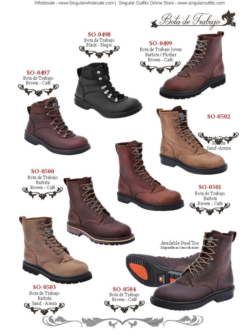 Work Boots Singular Wholesale Botas de Trabajo