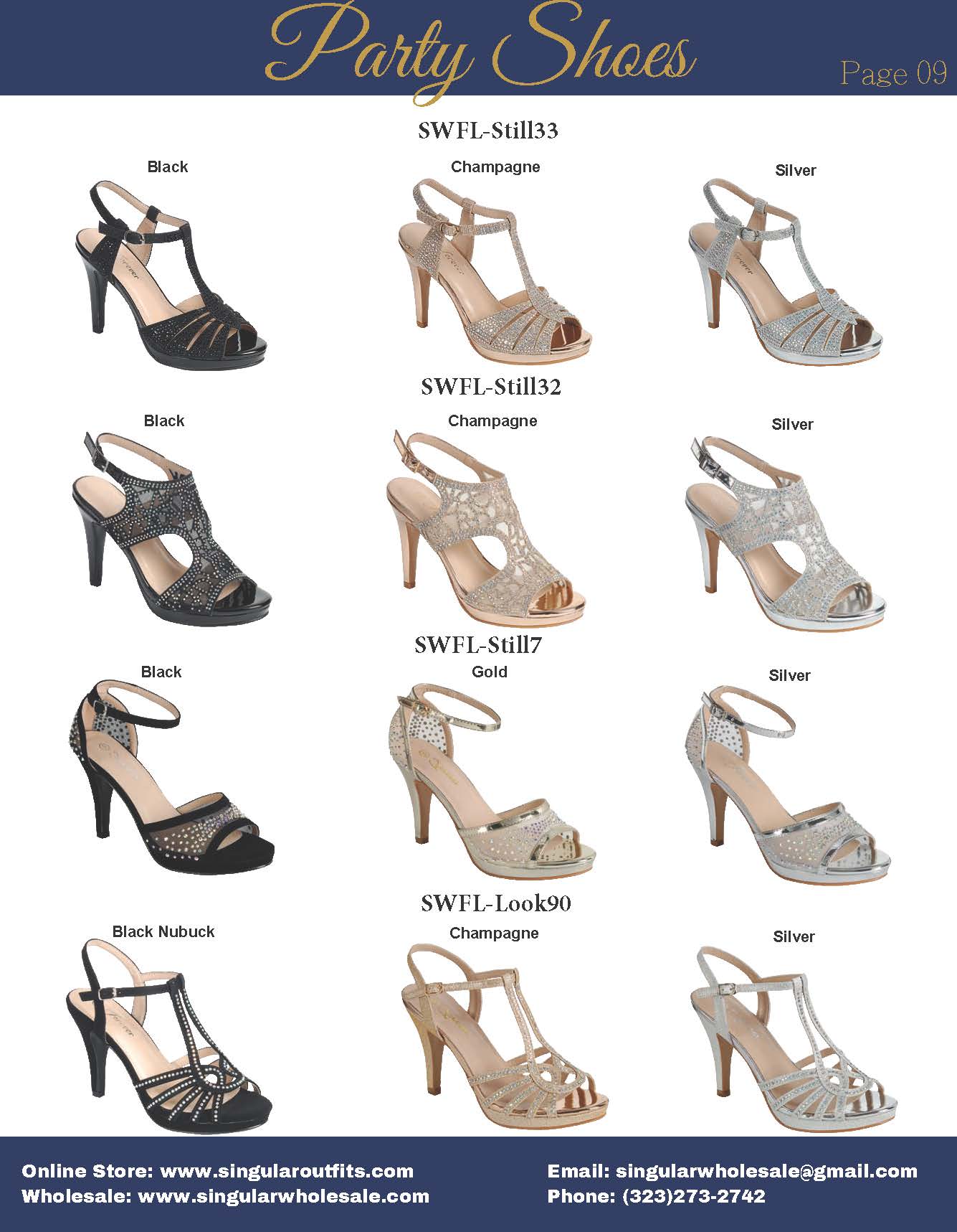 SWFL VOL.1 Women Party Shoes Catalog Singular Wholesale