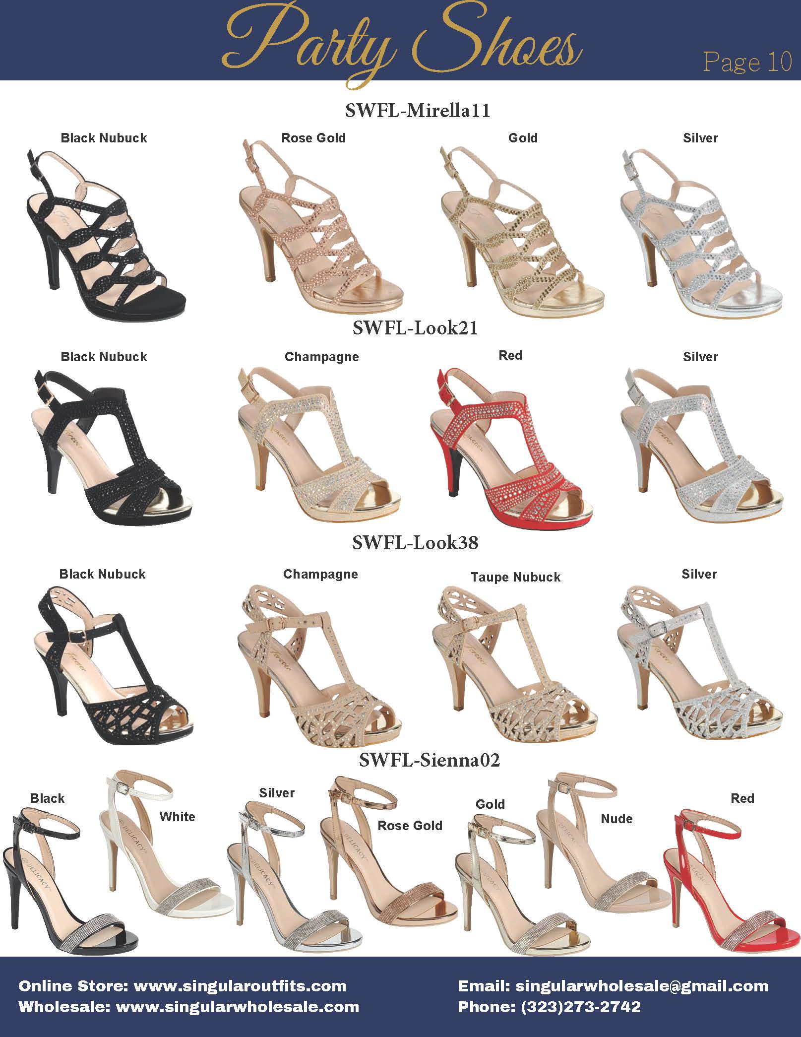 SWFL VOL.1 Women Party Shoes Catalog Singular Wholesale