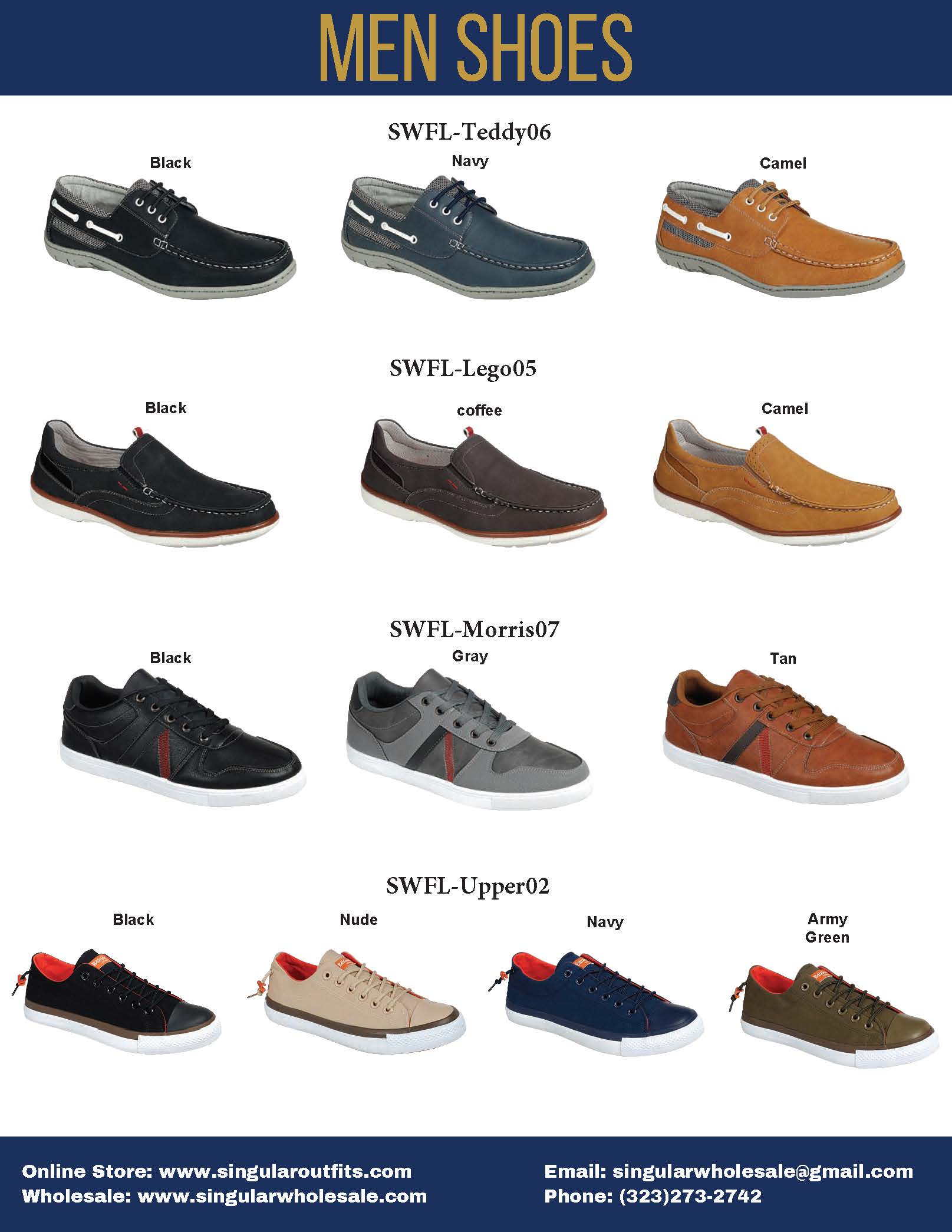 SWFLM Men Shoes Catalog Singular Wholesale
