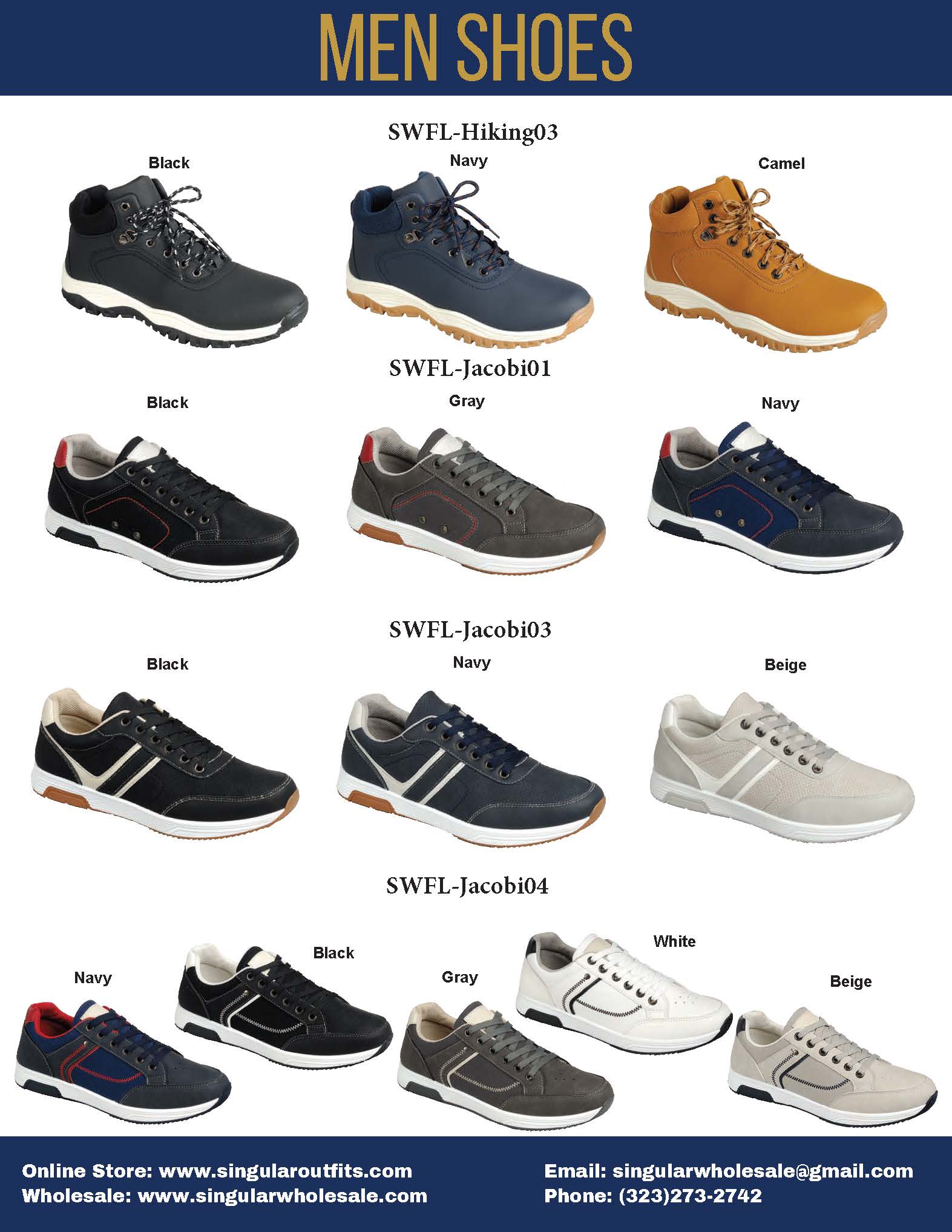 SWFLM Men Shoes Catalog Singular Wholesale